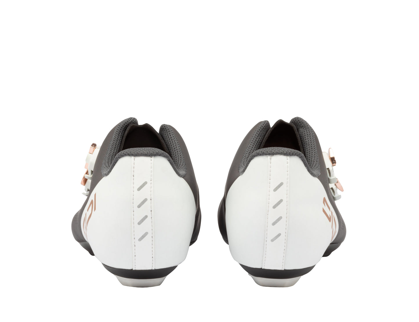 Chaussures route Sidi Ergo 6S anthracite et blanc, vue arrière du contrefort