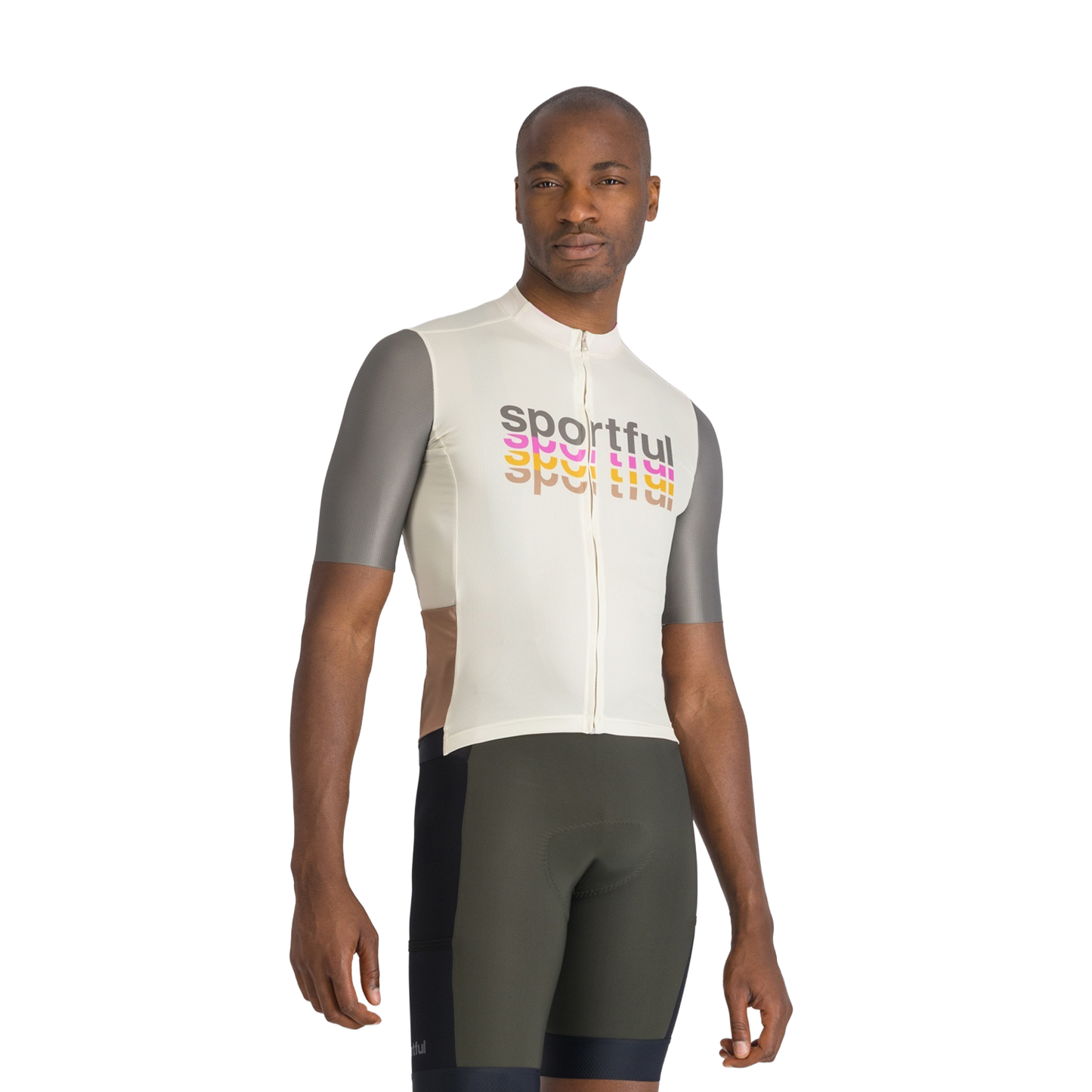 Maillot SPORTFUL SUPERGIARA 2 LOGO Manches Courtes Crème