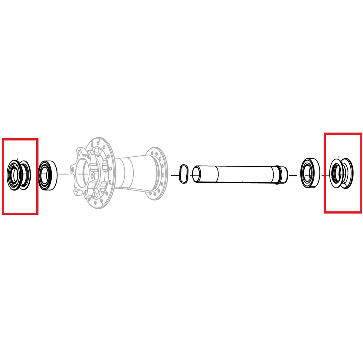 Embouts d'Axe de Roue Avant ZIPP ZM2 Torque Caps 15X110mm #11.2018.064.002