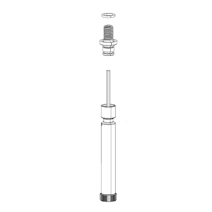 Molette de Réglage Détente et Écrou pour Fourche ROCKSHOX 27.5" SID B2+ (2017+),REBA-10/REBA-12/REBA-15 A7-A9 (2018-2025)