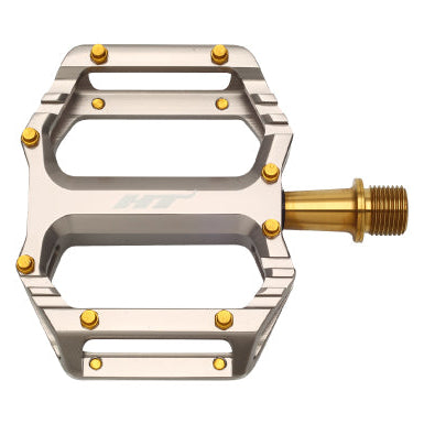 Pédales Plates HT COMPONENTS AR09T Titane Gris