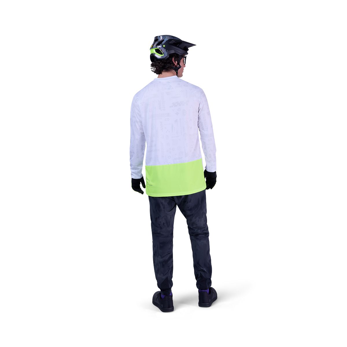 Maillot FOX RANGER LUNAR Manches Longues Blanc/Jaune - Édition Spéciale