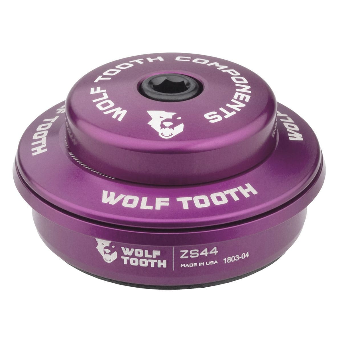 Cuvette Haute pour Jeu de Direction Semi-Intégré WOLF TOOTH 1"1/8 ZS44 Stack 6 mm Violet