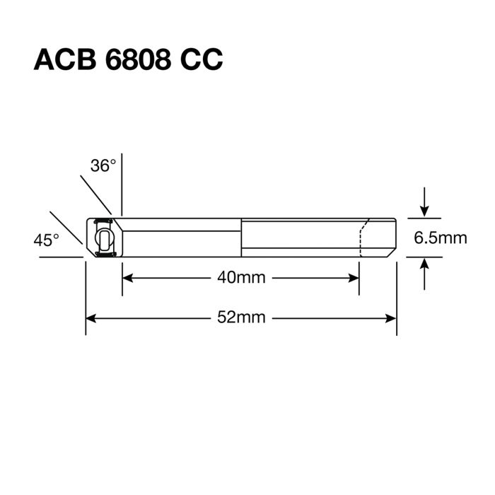 Roulement de Direction ENDURO BEARINGS 6808 CC BO - ABEC 5 - Black Oxide - 40x52x6,5 mm (36x45°) ACB
