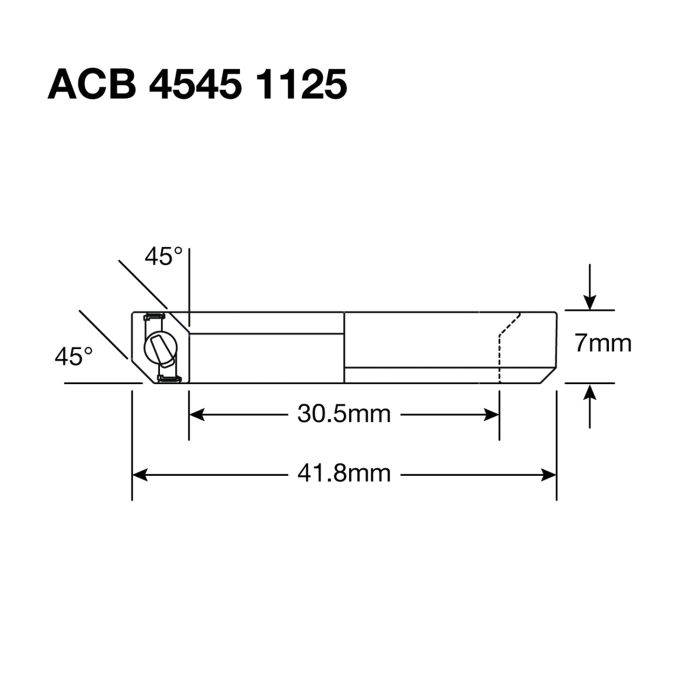 Roulement de Direction ENDURO BEARINGS 1125 BO - ABEC 5 - Black Oxide - 30,5x41,8x6,5 mm (45x45°) ACB
