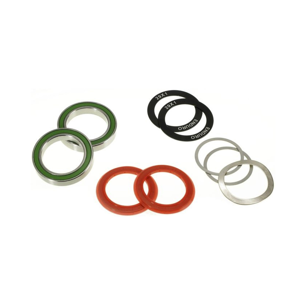 Kit Roulements pour Boîtier de pédalier ENDURO BEARINGS Inox Contact Oblique DUB (29 x 42 mm)