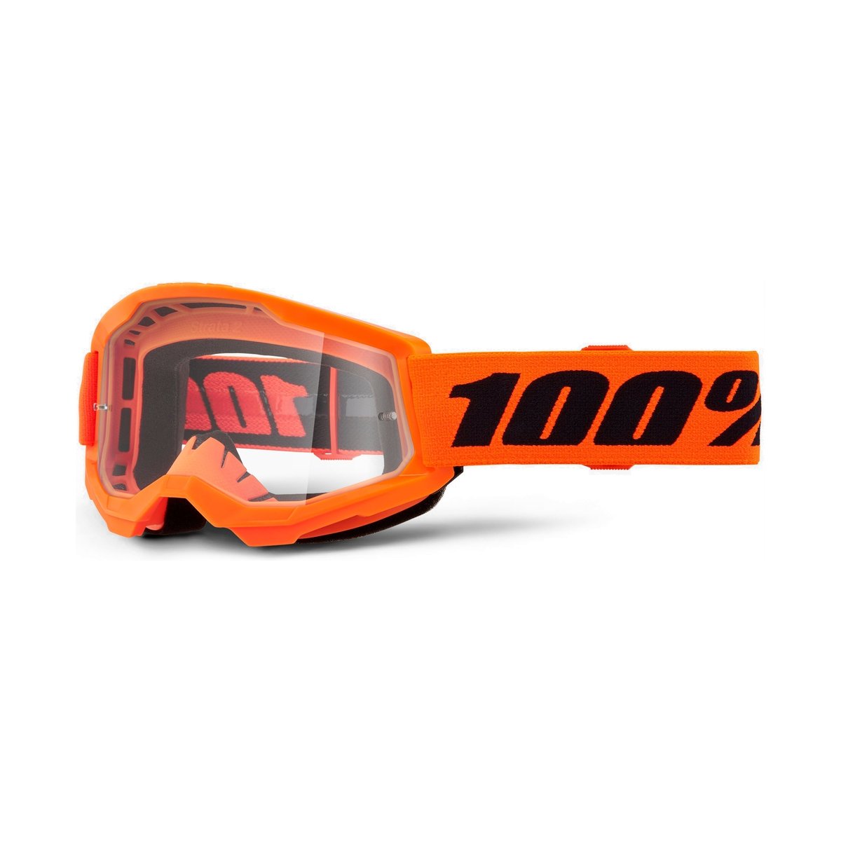 Masque 100% STRATA 2 Junior Orange Écran Clair