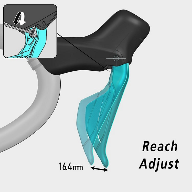 Levier Gauche et Etrier Avant SHIMANO GRX 717 Mono