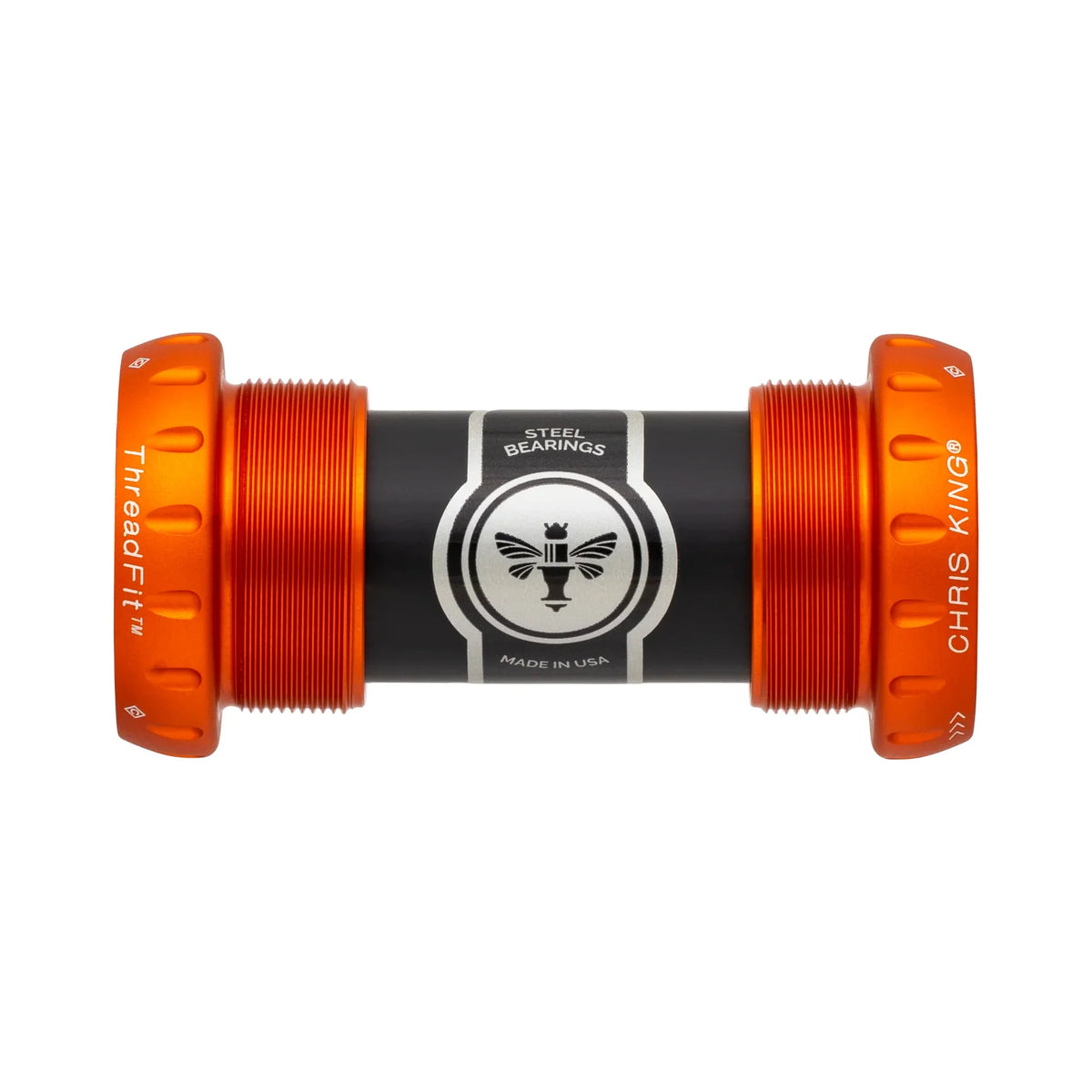 Boîtier de Pédalier CHRIS KING ThreadFit 24 68/73mm Orange