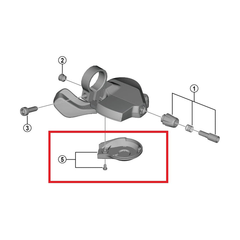 Couvercle Inférieur pour Commande de Vitesse SHIMANO CUES SL-U4000 Gauche