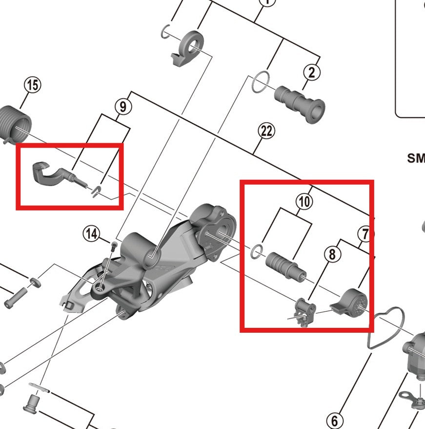 Kit Stabilisateur Chape SHIMANO RD-M9120-SGS