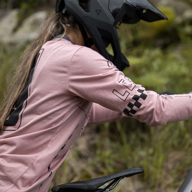 Maillot LEATT MTB GRAVITY 3.0 Femme Manches Longues Rose