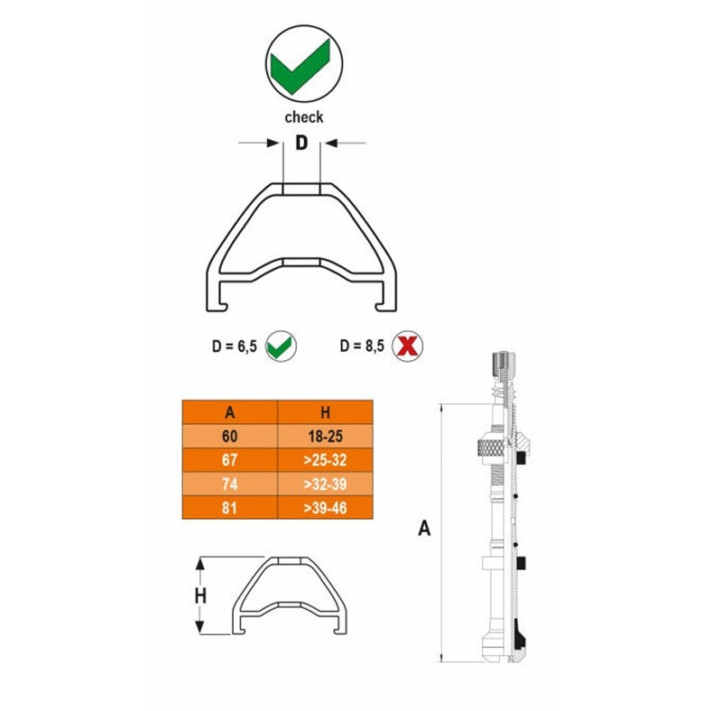 Kit 2 Valves Contrôleur de Pression SKS GERMANY AIRSPY TL L 74 mm