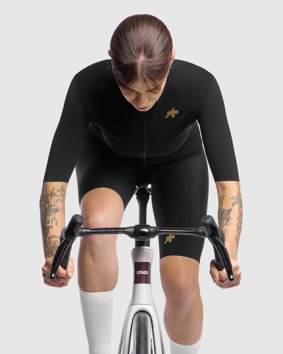 Maillot ASSOS UMA GTV SHELL S11 Manches Courtes Femme Noir