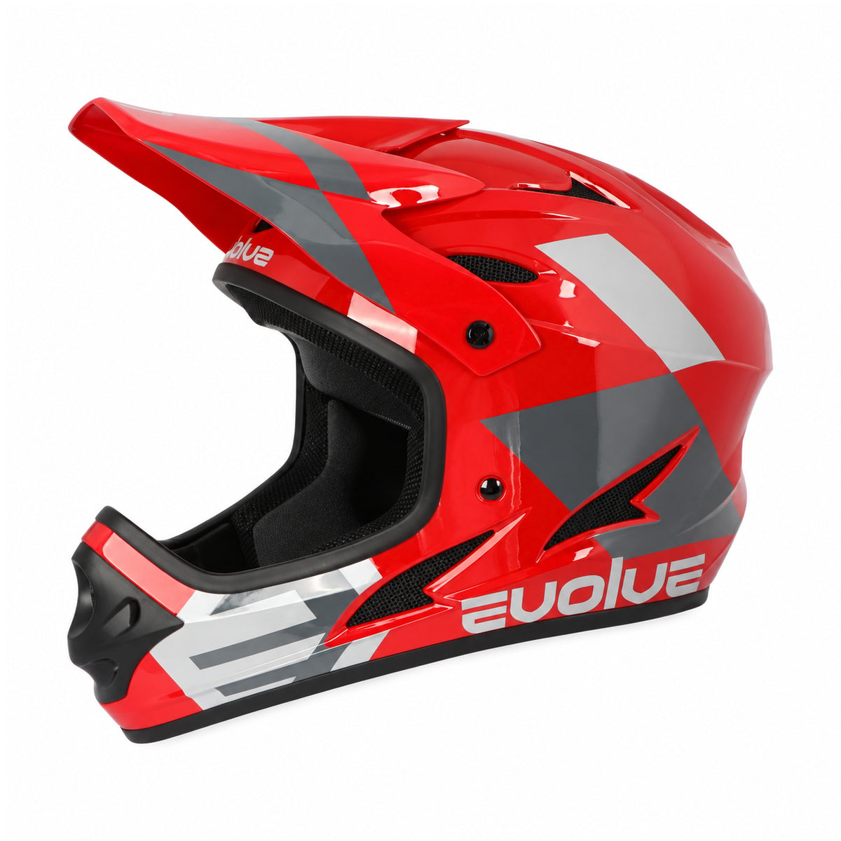 Casque Evolve Storm rouge et gris