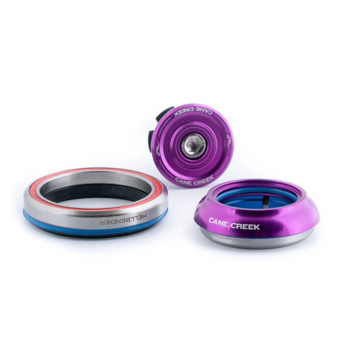 Jeu de Direction Intégré Conique CANE CREEK Hellbender 70 1"1/8-1.5" IS41/IS52 Court Violet