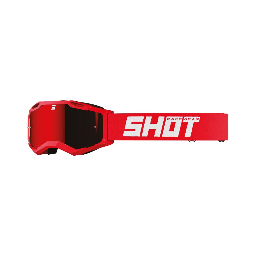 Masque Shot Assault 2.0 Solid Irridium Red Glossy