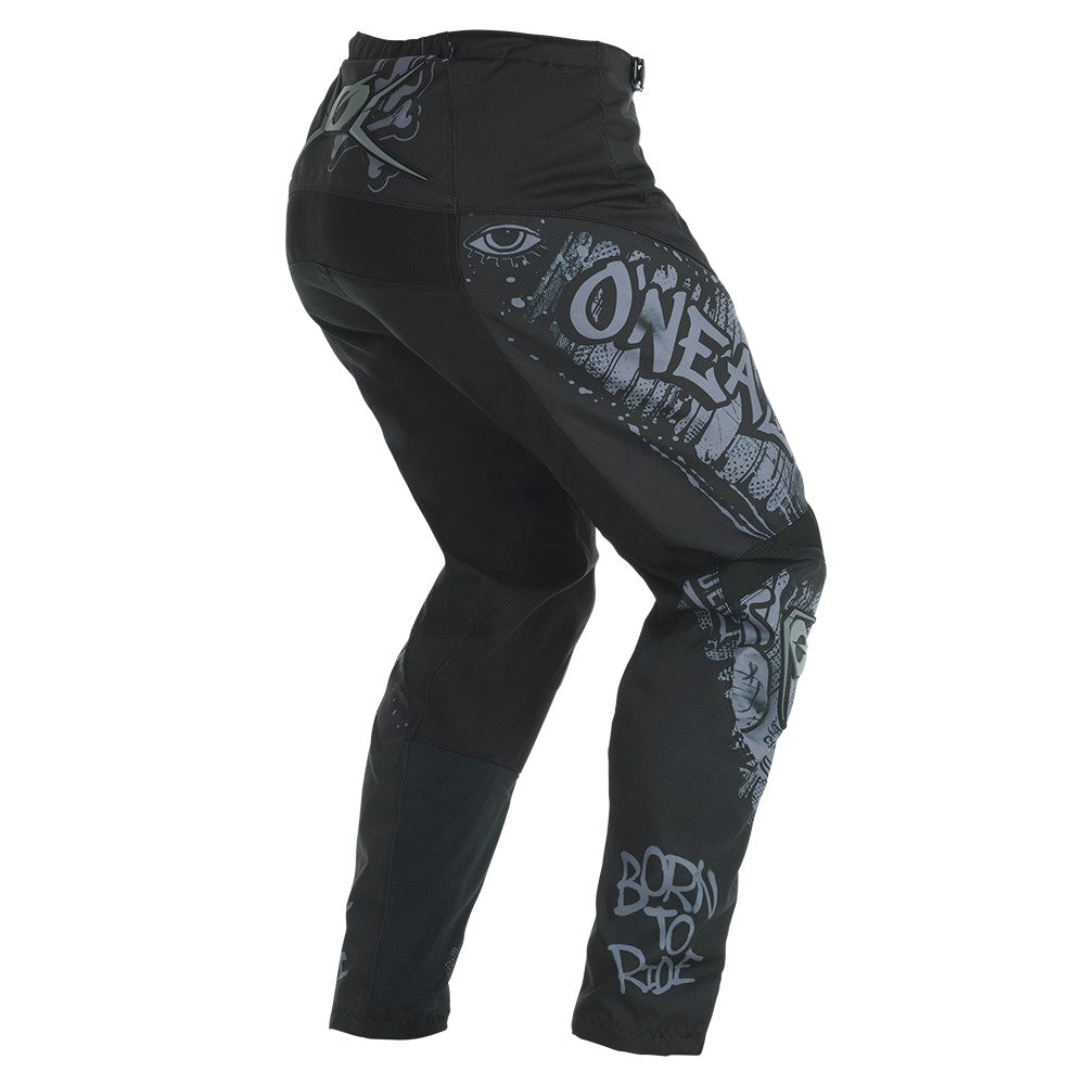 Pantalon O'NEAL ELEMENT RANCID Noir/Gris - vue dos