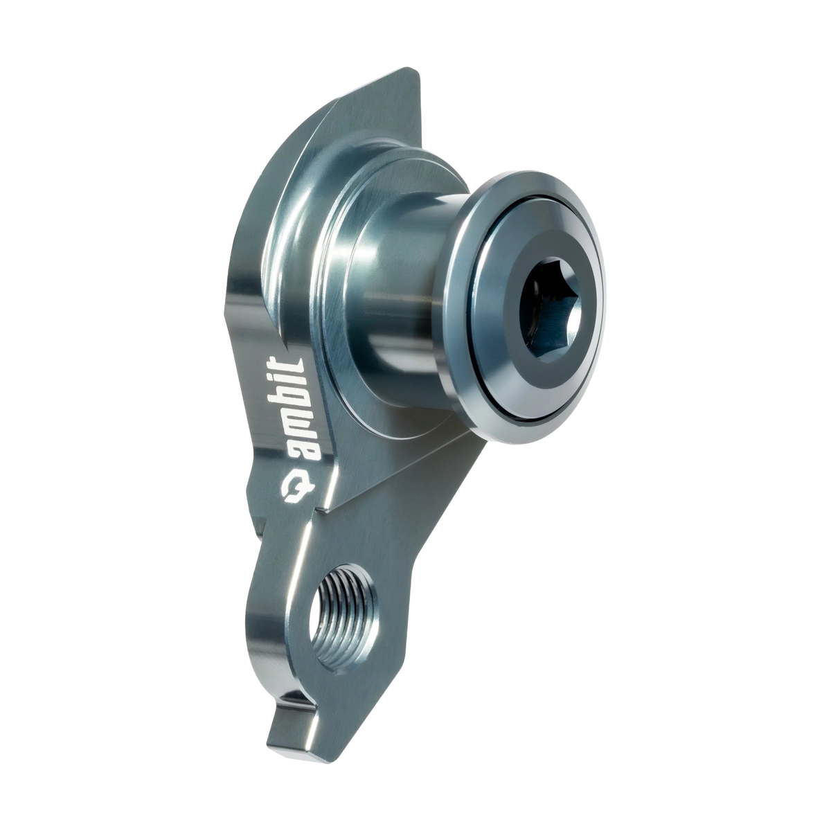 Patte de Dérailleur AMBIT UDH Bleu — vue produit sur fond blanc