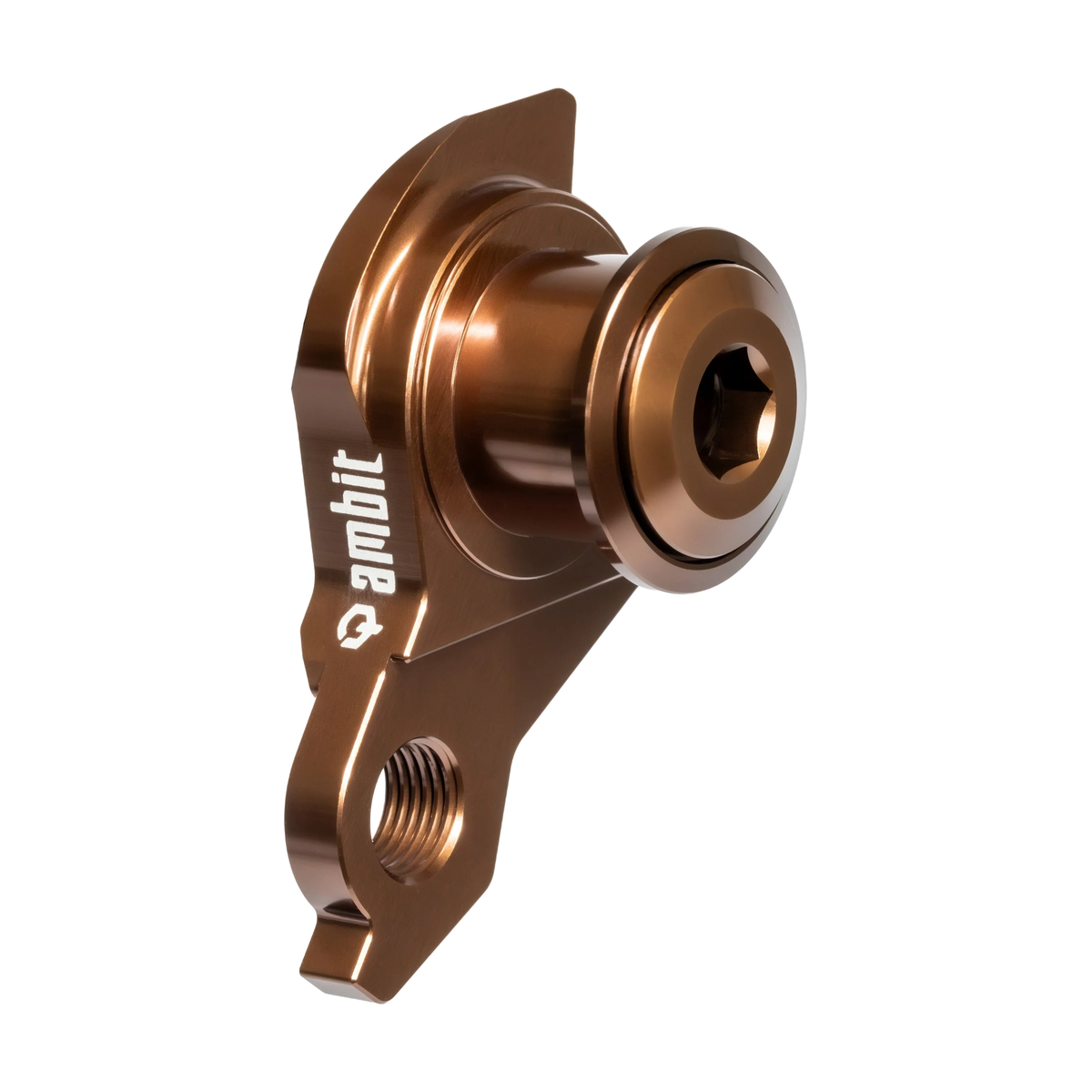 Patte de Dérailleur AMBIT UDH Marron — vue produit sur fond blanc