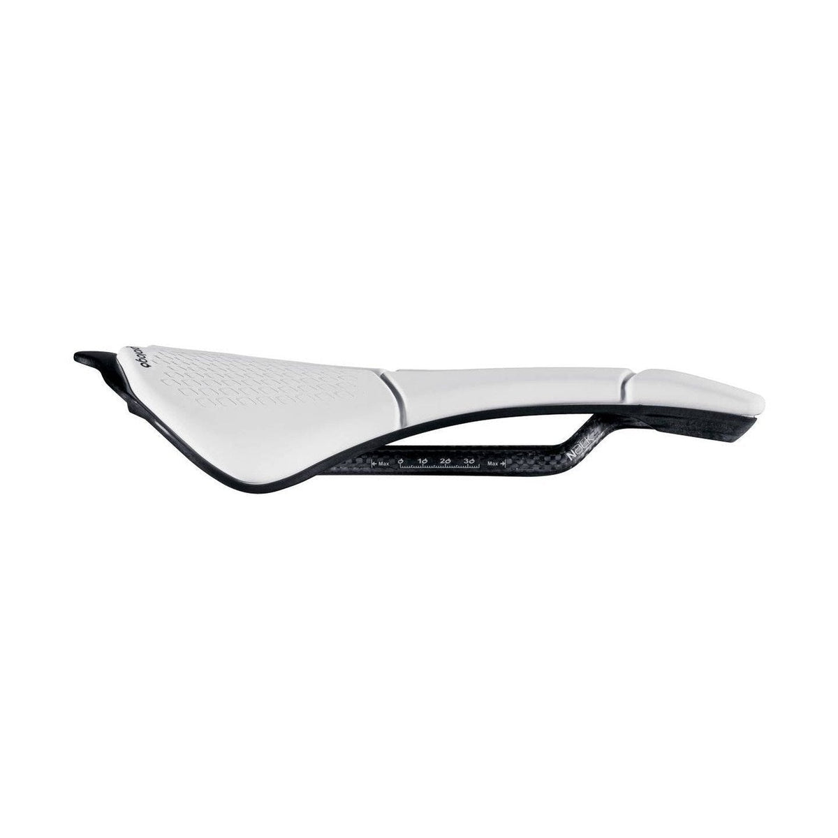Selle PROLOGO SCRATCH M5 Rails Carbone largeur 140mm Blanc — vue complémentaire