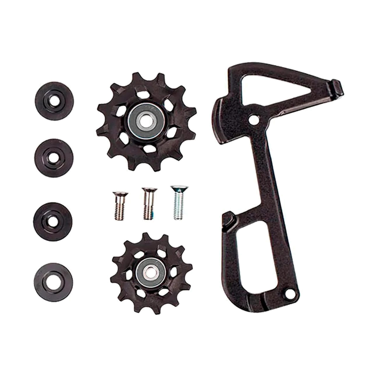 Chape Intérieure + Galets 1x11V Dérailleur SRAM GX/FORCE1/RIVAL1 Type 2.1 — pièce sur fond blanc