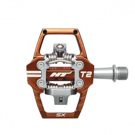 Pédales BMX HT COMPONENTS T2 SX Root Beer