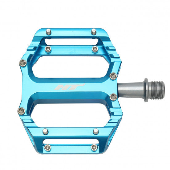 Pédales Plates BMX HT COMPONENTS AR09SX Bleu Turquoise