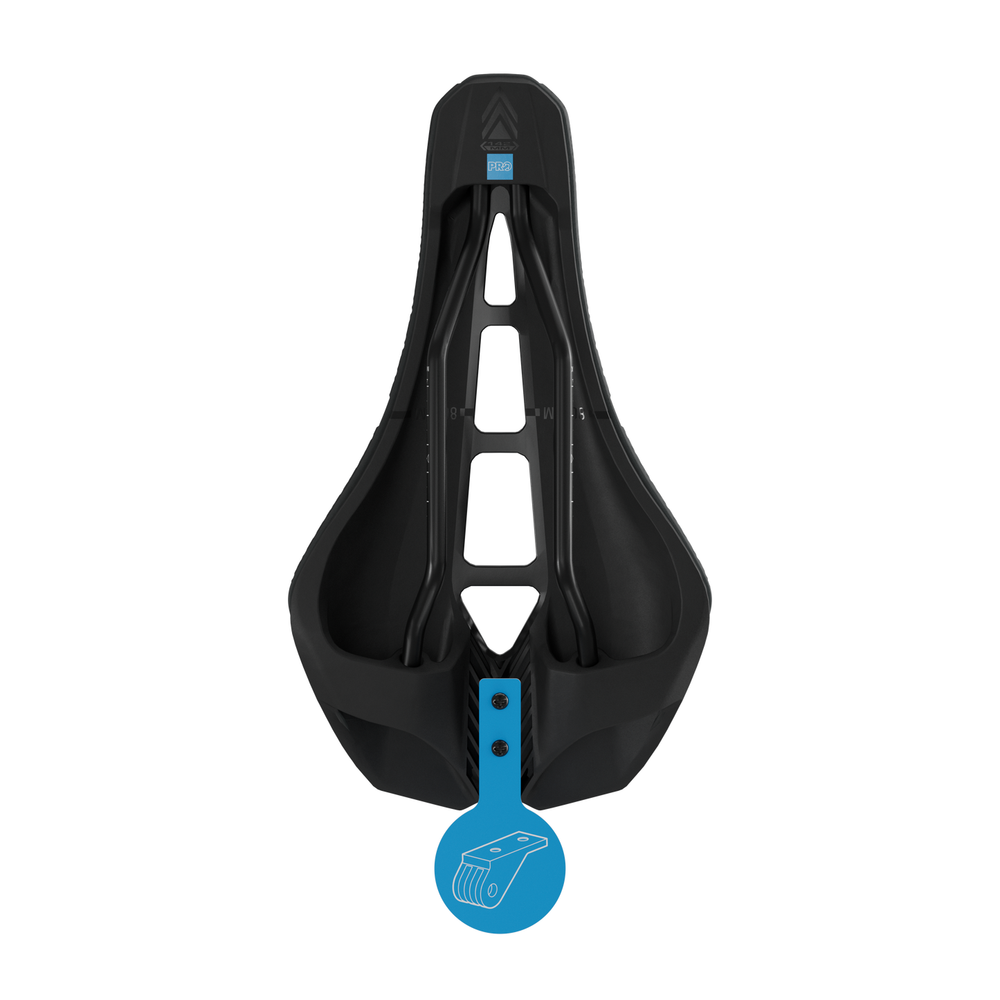 Selle PRO STEALTH 3D PERFORMANCE 152mm Rails Inox Noir
