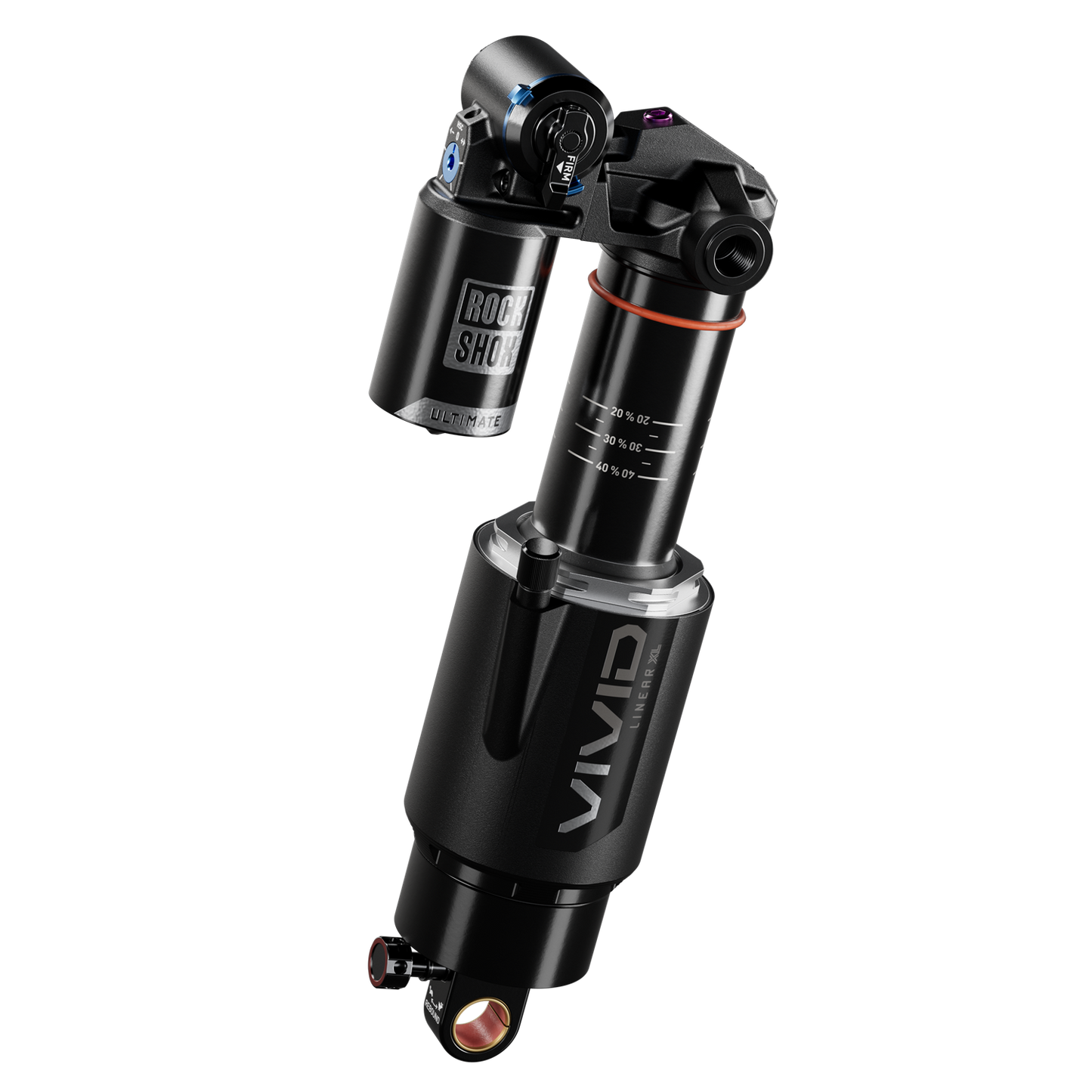 Amortisseur ROCKSHOX VIVID ULTIMATE RC2T LINEAR XL D1 Trunnion pour Santa Cruz Vala