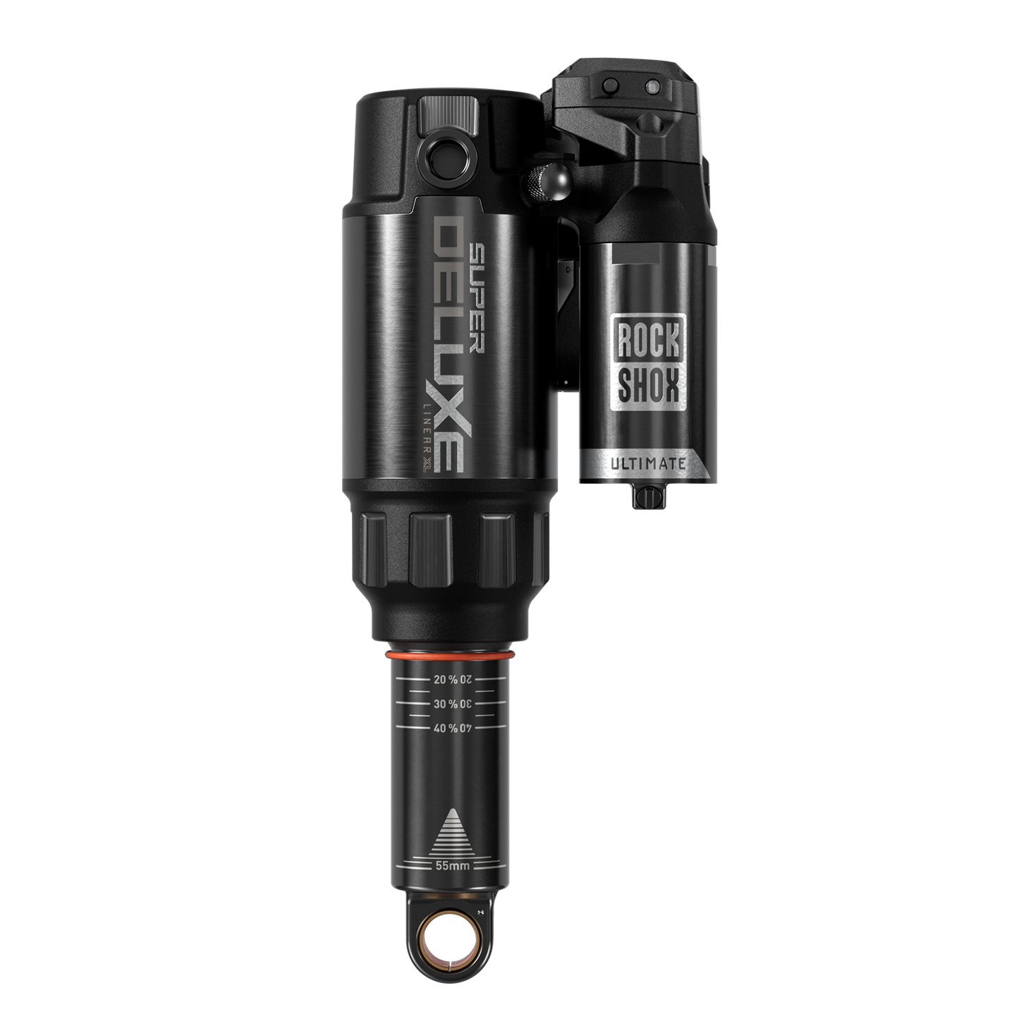 Amortisseur ROCKSHOX SUPER DELUXE ULTIMATE FLIGHT ATTENDANT RC3 HBO LINEAR XL D1 Trunnion pour Trek Fuel EX 2023+