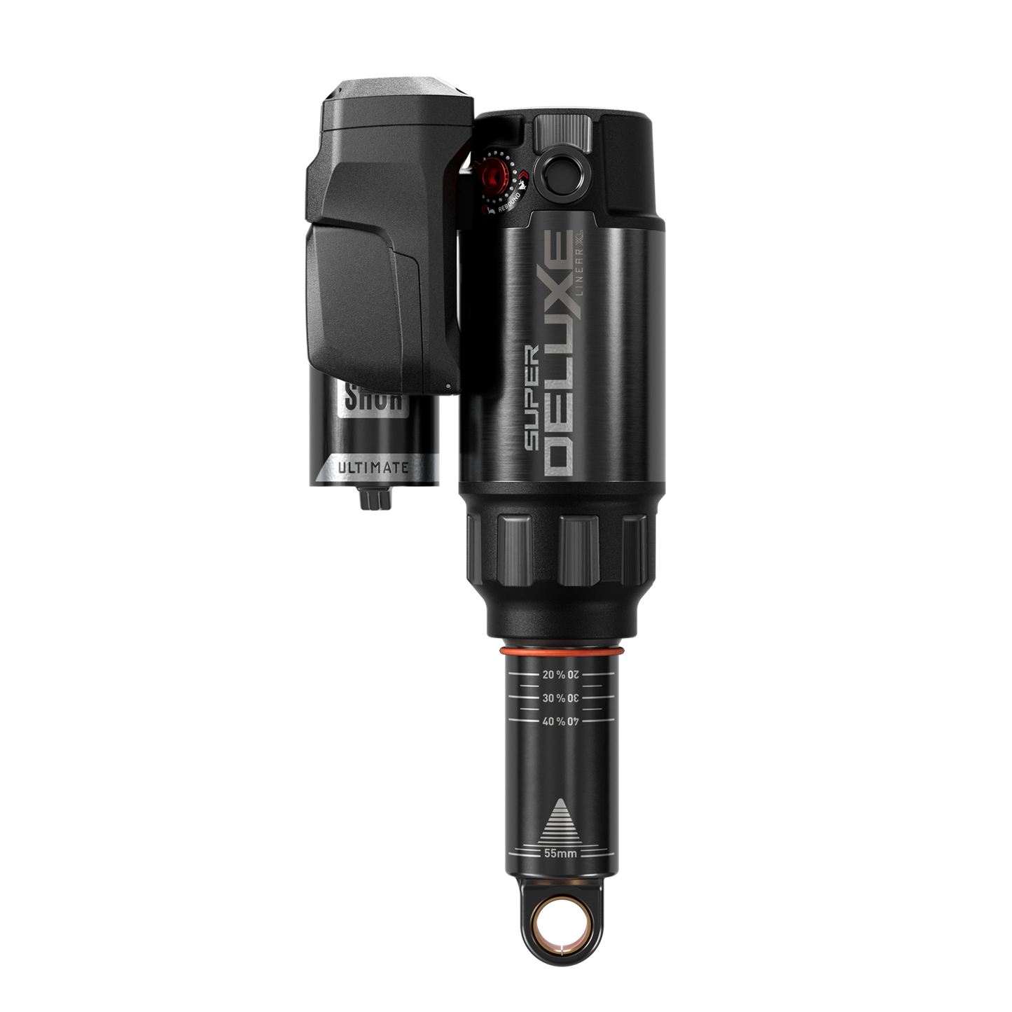 Amortisseur ROCKSHOX SUPER DELUXE ULTIMATE FLIGHT ATTENDANT RC3 HBO LINEAR XL D1 Trunnion pour Trek Fuel EX 2023+