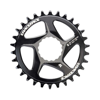 Plateau Mono RACE FACE 12V Direct Mount Compatible SHIMANO Noir — vue du plateau sur fond blanc