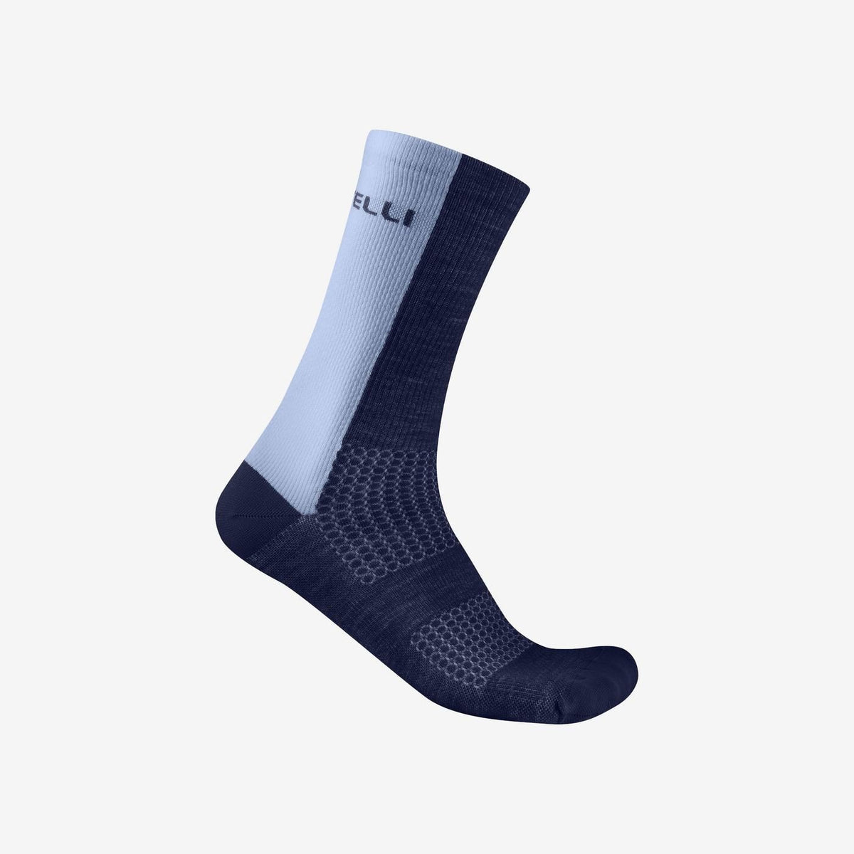 Chaussettes CASTELLI LOGO 18 MERINO Bleu