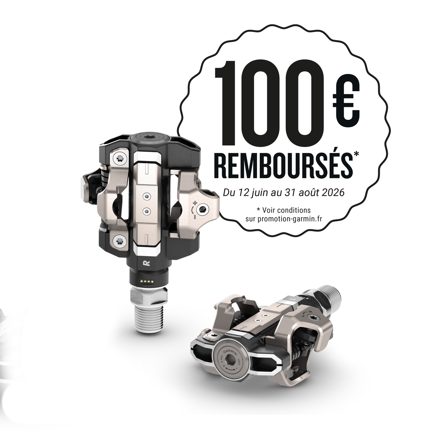 Pédales Capteur de Puissance GARMIN RALLY XC 210