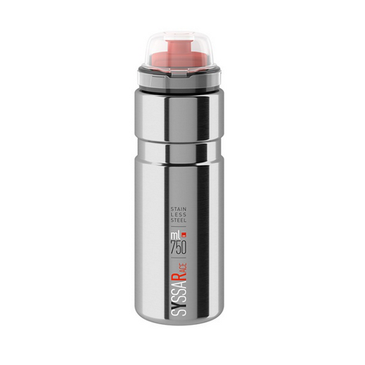 Bidon Acier ELITE SYSSA RACE Argent Brillant
