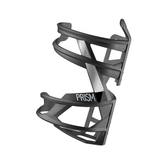 Porte-Bidon ELITE PRISM GAUCHE Carbone Mat/Noir