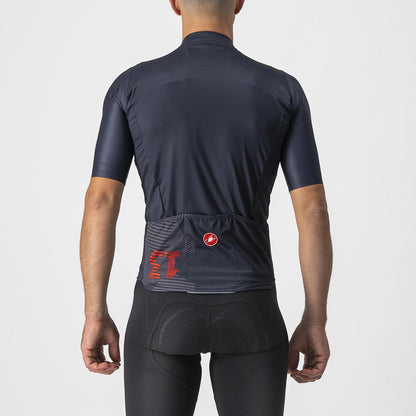 Maillot CASTELLI 13 SCREEN Manches Courtes Bleu/Rouge