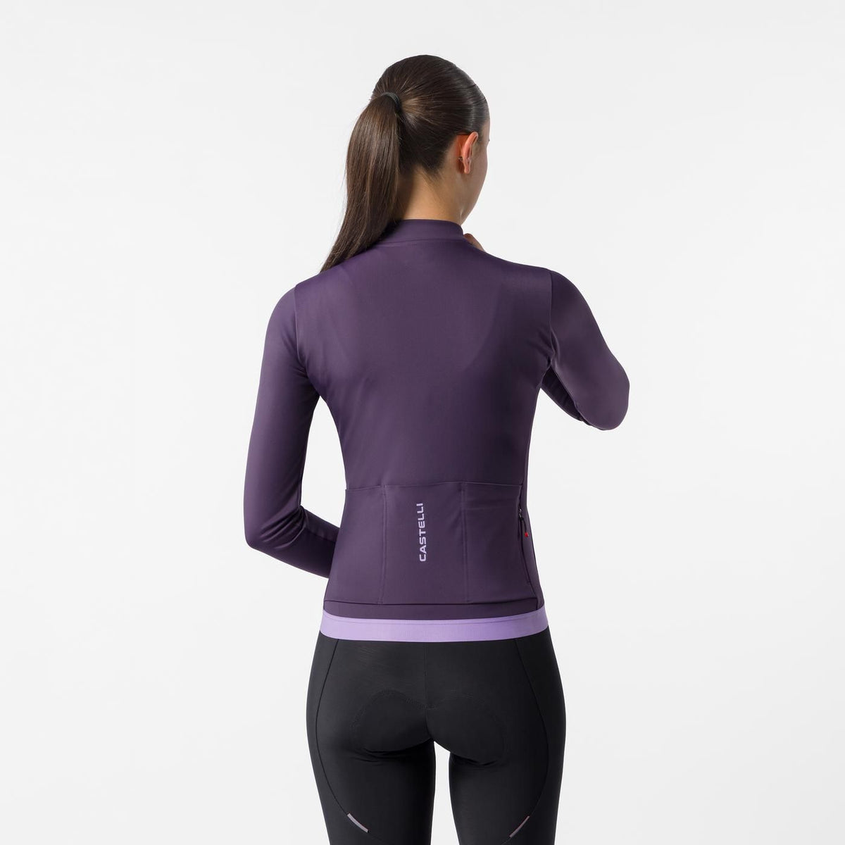 Maillot CASTELLI ESPRESSO THERMAL 2 Manches Longues Femme Violet