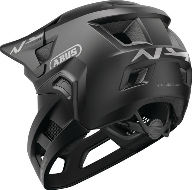Casque VTT ABUS YOUDROP FF Junior Muted Noir