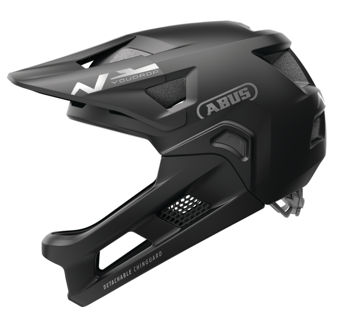 Casque VTT ABUS YOUDROP FF Junior Muted Noir