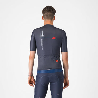 Maillot CASTELLI ESPRESSO R--A/D Manches Courtes Bleu