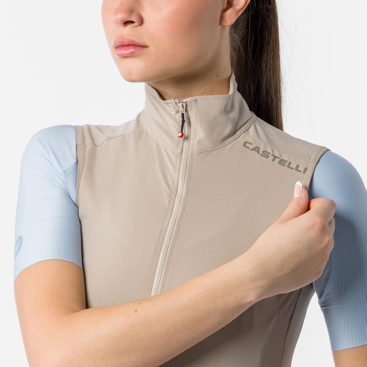 Veste Sans Manches CASTELLI ESPRESSO 2 Femme Beige
