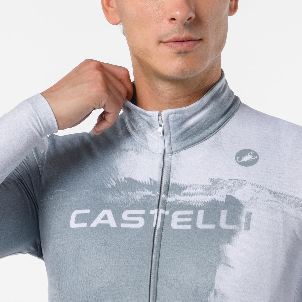 Maillot CASTELLI NEBULA THERMAL Manches Longues Gris