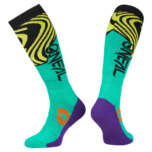 Chaussettes O'NEAL PRO MX NOVA Turquoise/Jaune