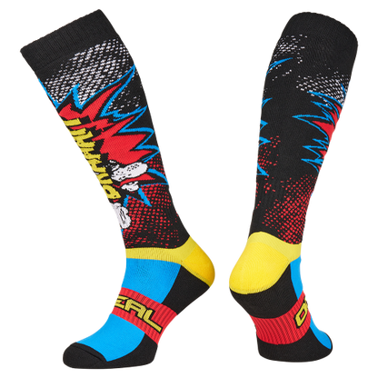 Chaussettes O'NEAL PRO MX BRAAAPP Noir/Multicolore