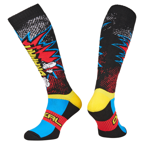 Chaussettes O'NEAL PRO MX BRAAAPP Noir/Multicolore