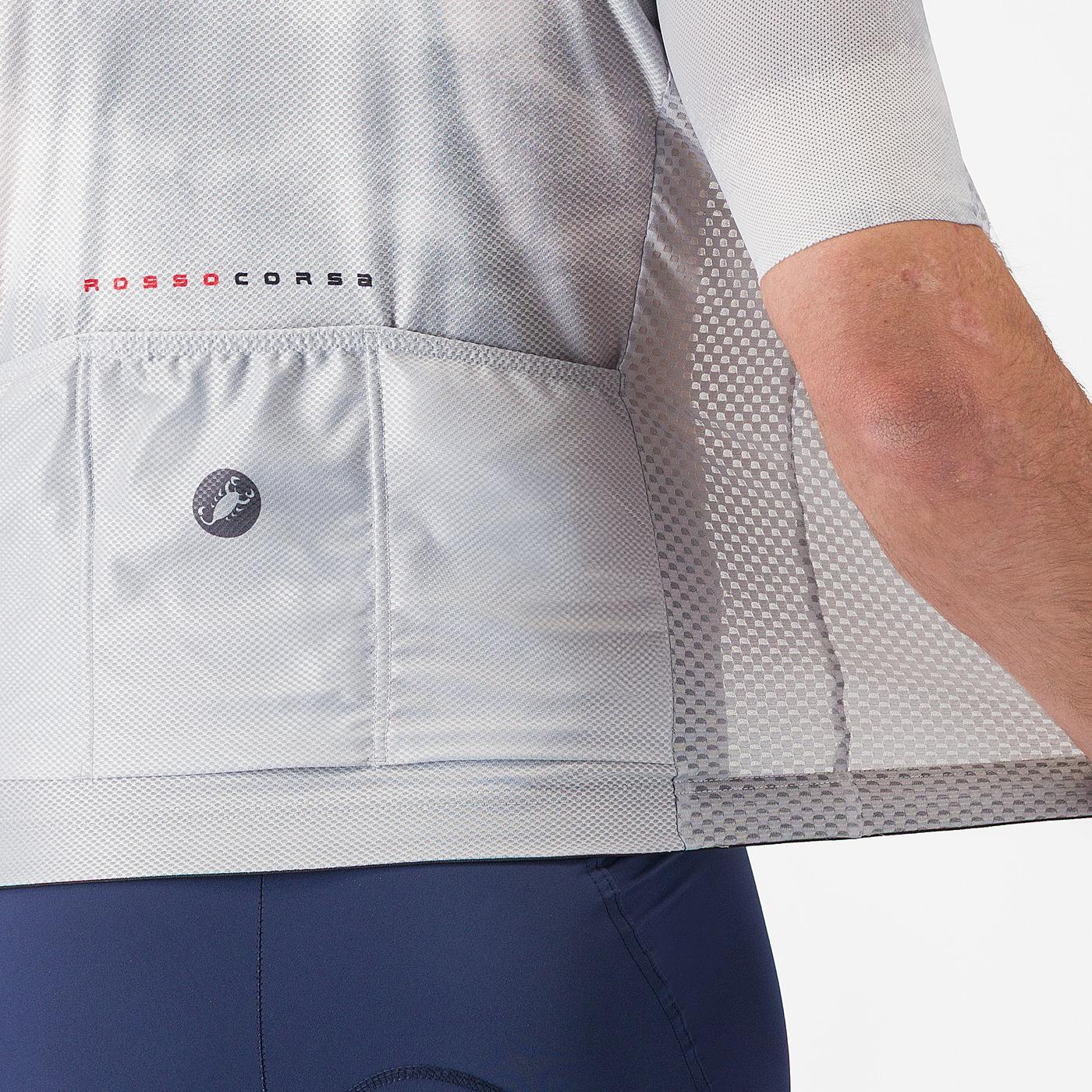 Maillot CASTELLI CLIMBER'S A/C Manches Courtes Gris 2026
