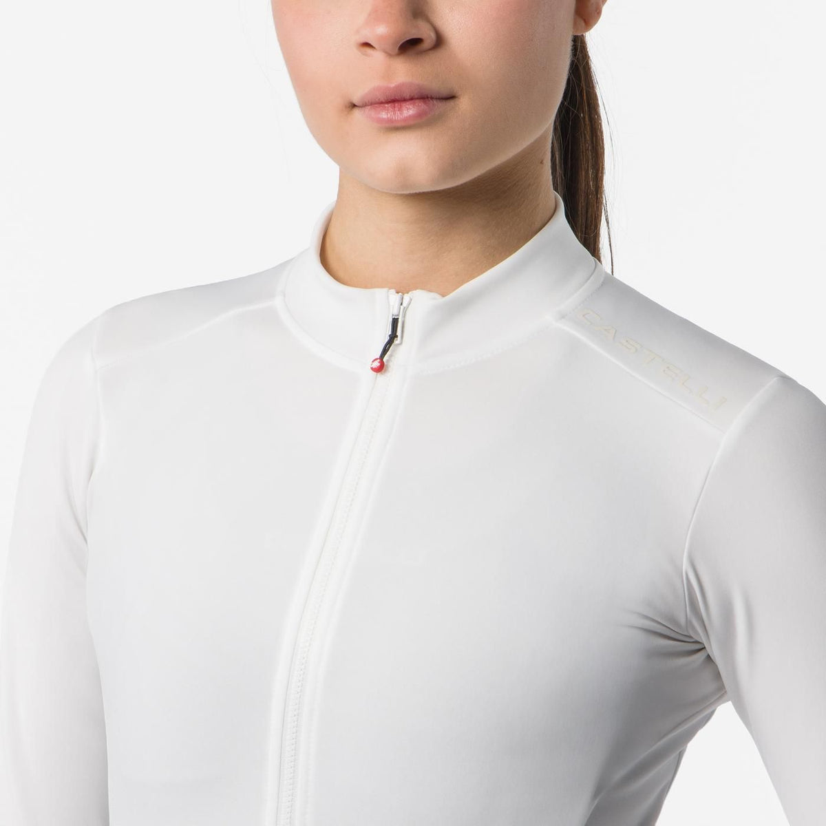 Maillot CASTELLI ESPRESSO THERMAL 2 Manches Longues Femme Ivoire