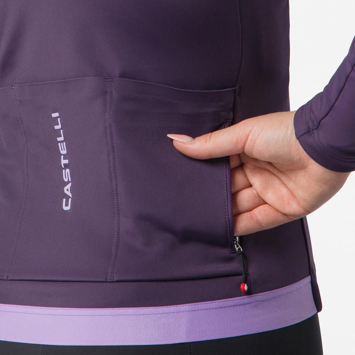 Maillot CASTELLI ESPRESSO THERMAL 2 Manches Longues Femme Violet